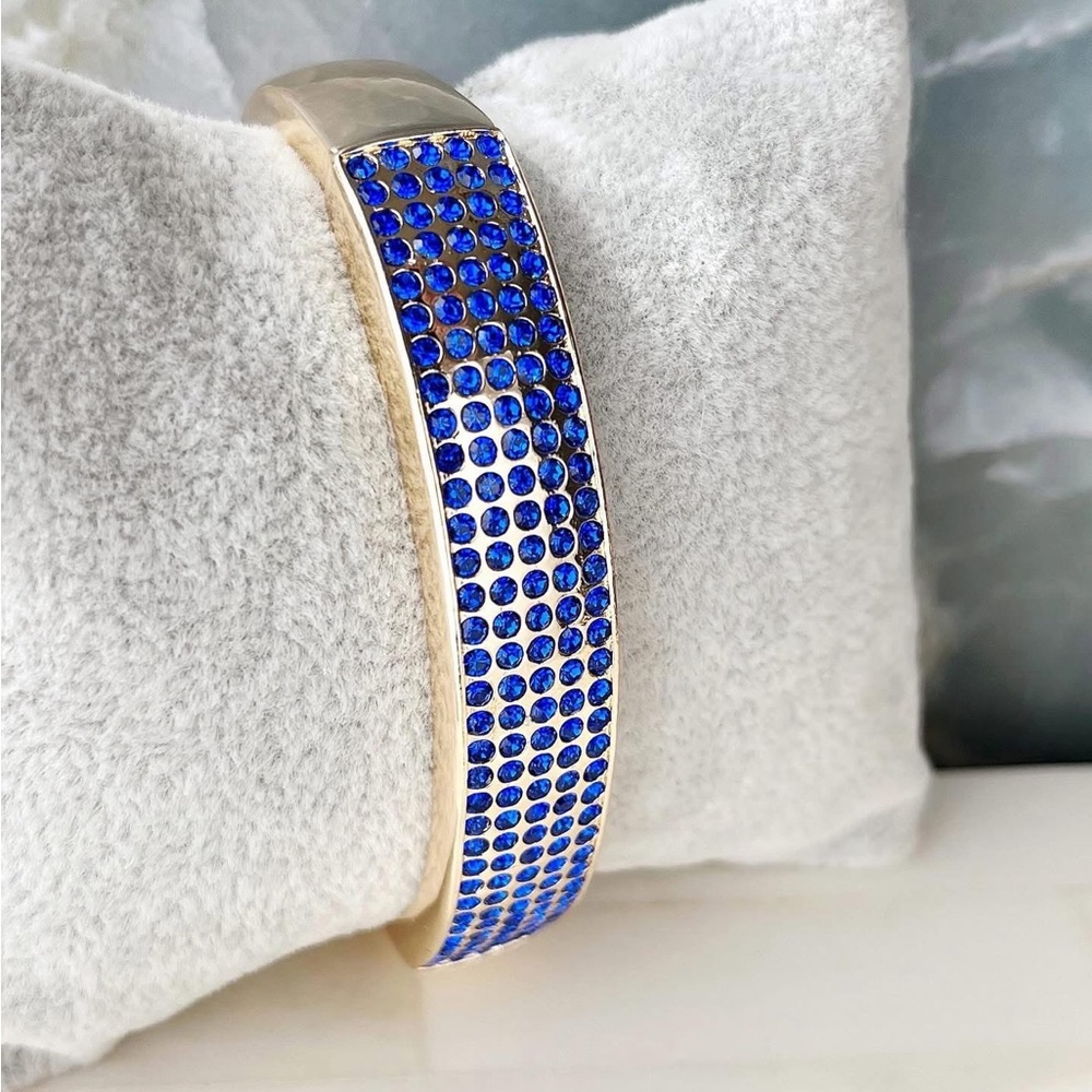 Park Lane Gold & Blue Sapphire - LUXE - Bangle Bracelet
